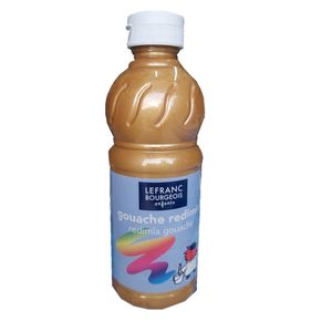 peinture gouache dorée 